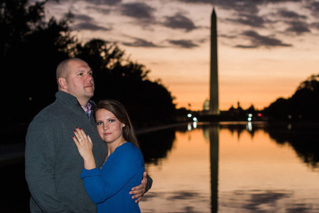 Lincoln Memorial Sunrise Engagement Session, Brittney Livingston Photography