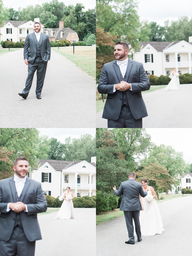 Whimsical Southern Maryland Wedding First Look  | Brittney Livingston Photography